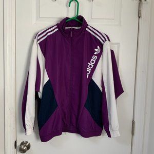 Women's adidas Originals 90's Colorblock Track Jacket Purple/Navy/White